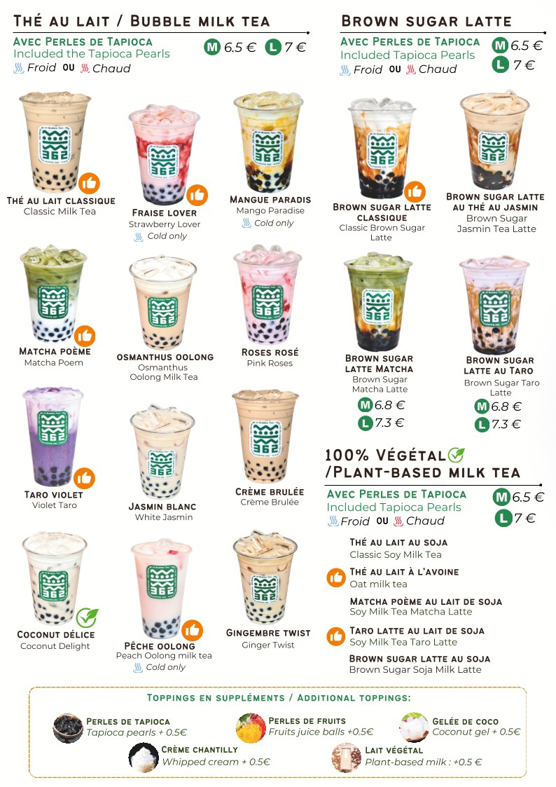 362 Banh Mi Bubble Tea menu 4