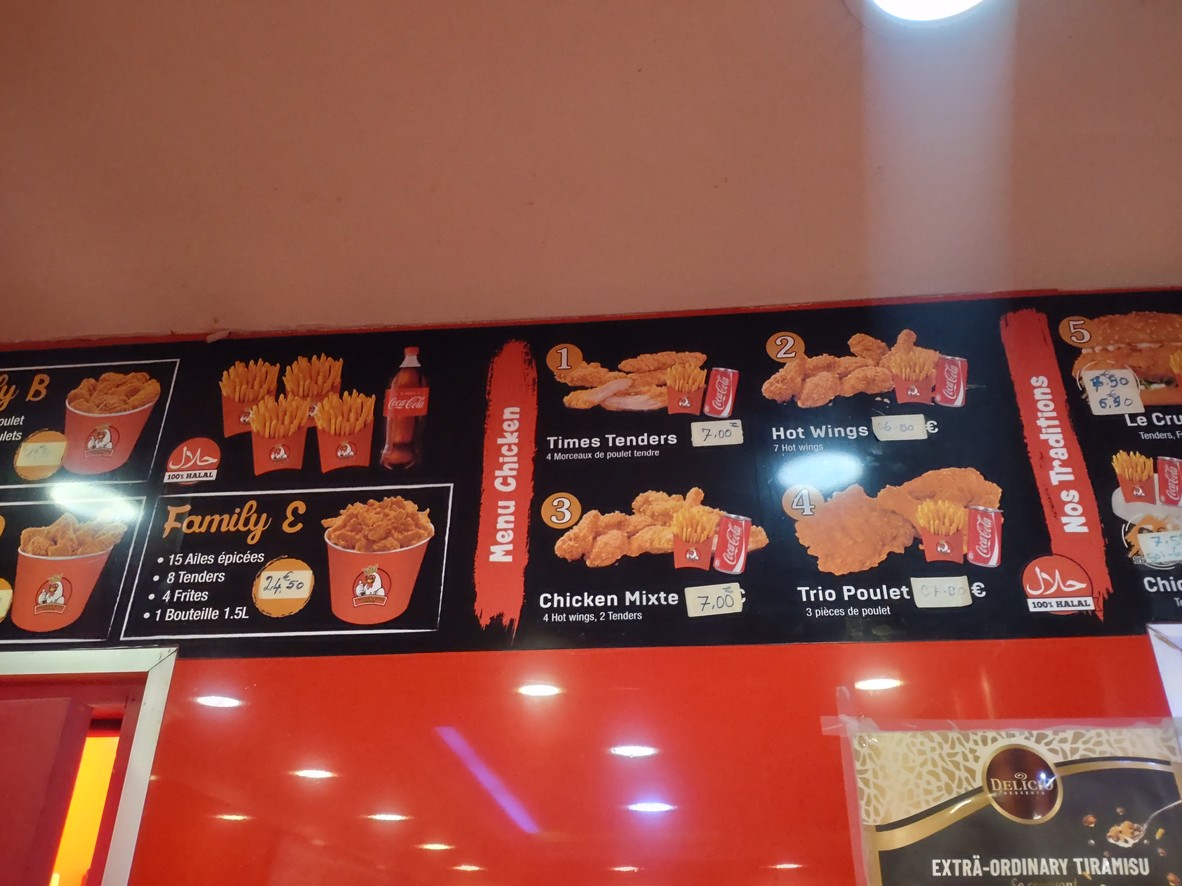 Chicken King Mms menu 2