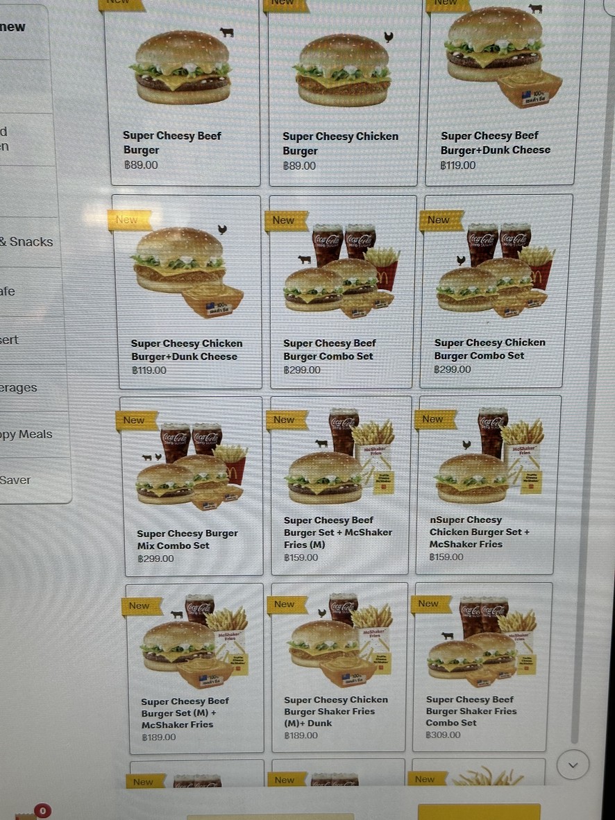 McDonald's Drive Thru Lotus Liap Thang Duan Ekkamai-Ramintra menu 2