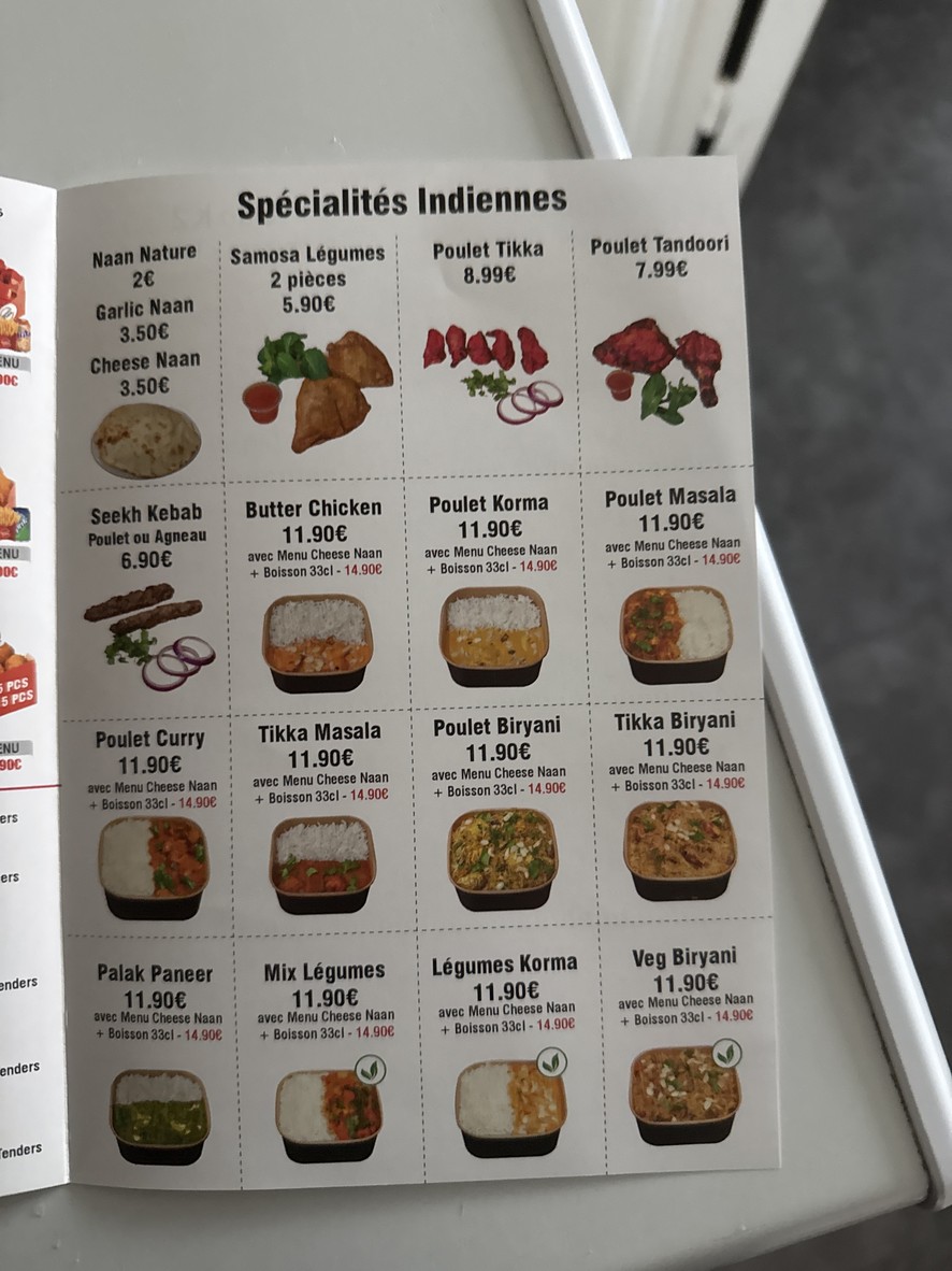 Chicken’s Time menu 1