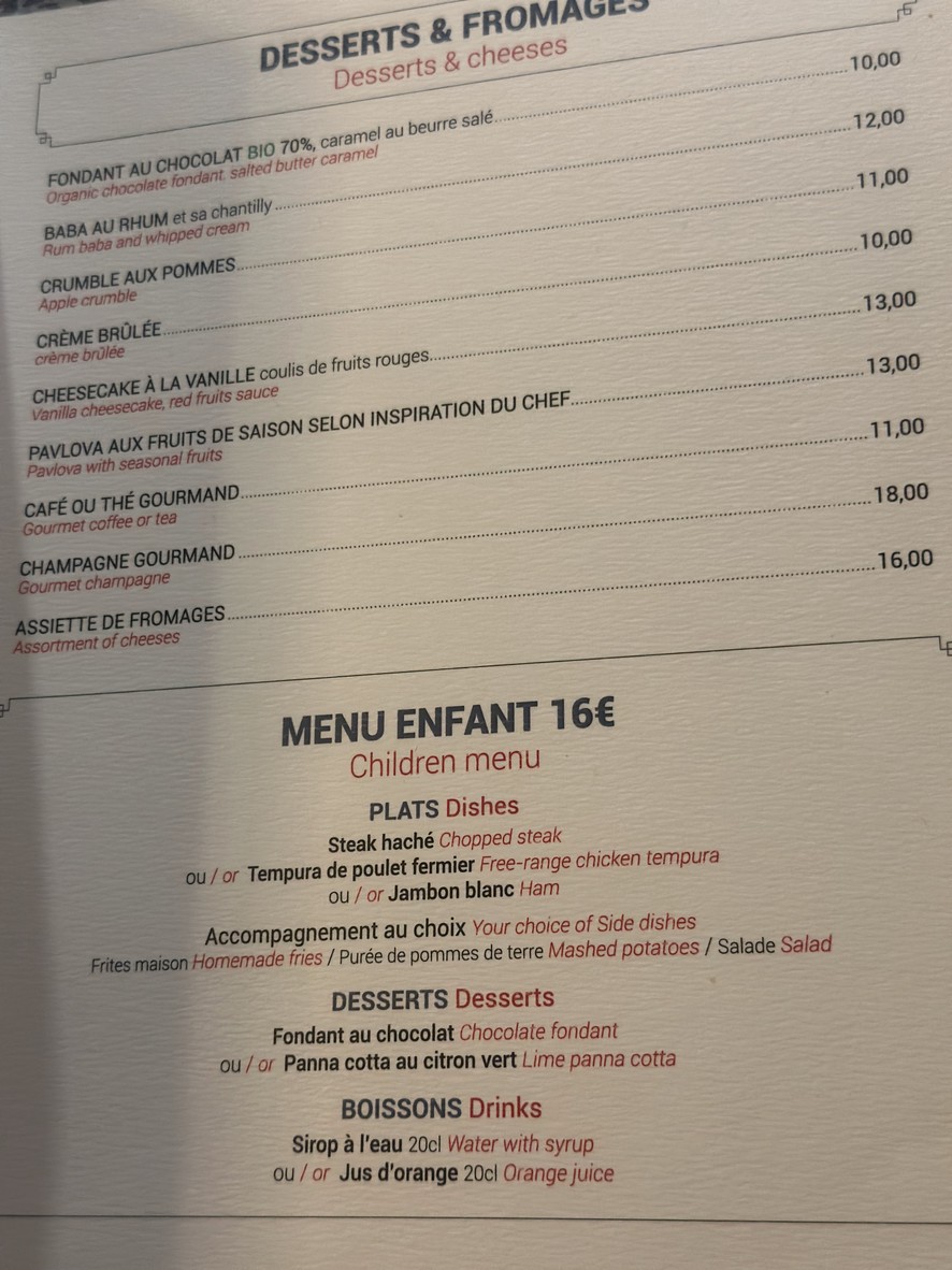 Le Laborde menu 3