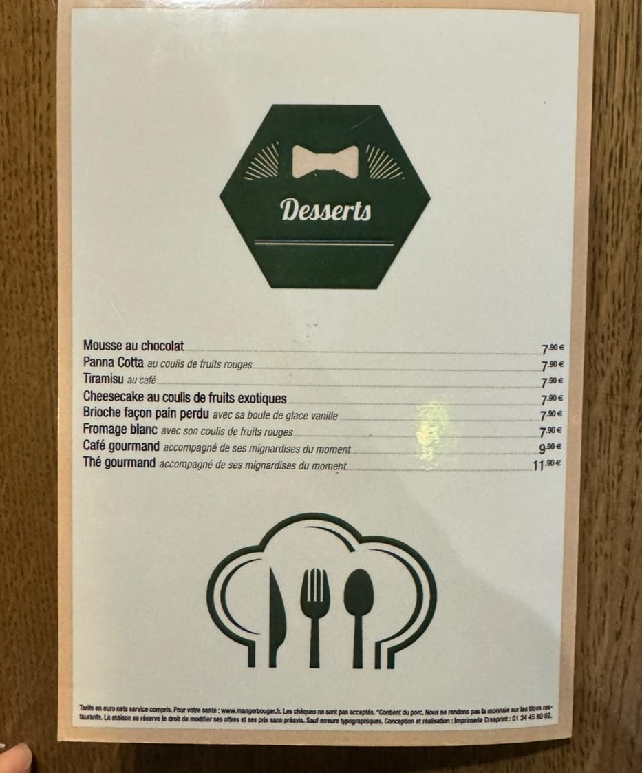 Brothers menu 2