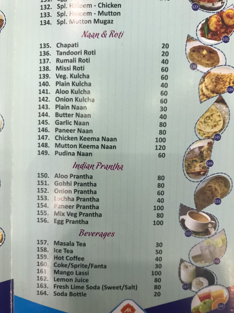 Andhra India Food menu 6