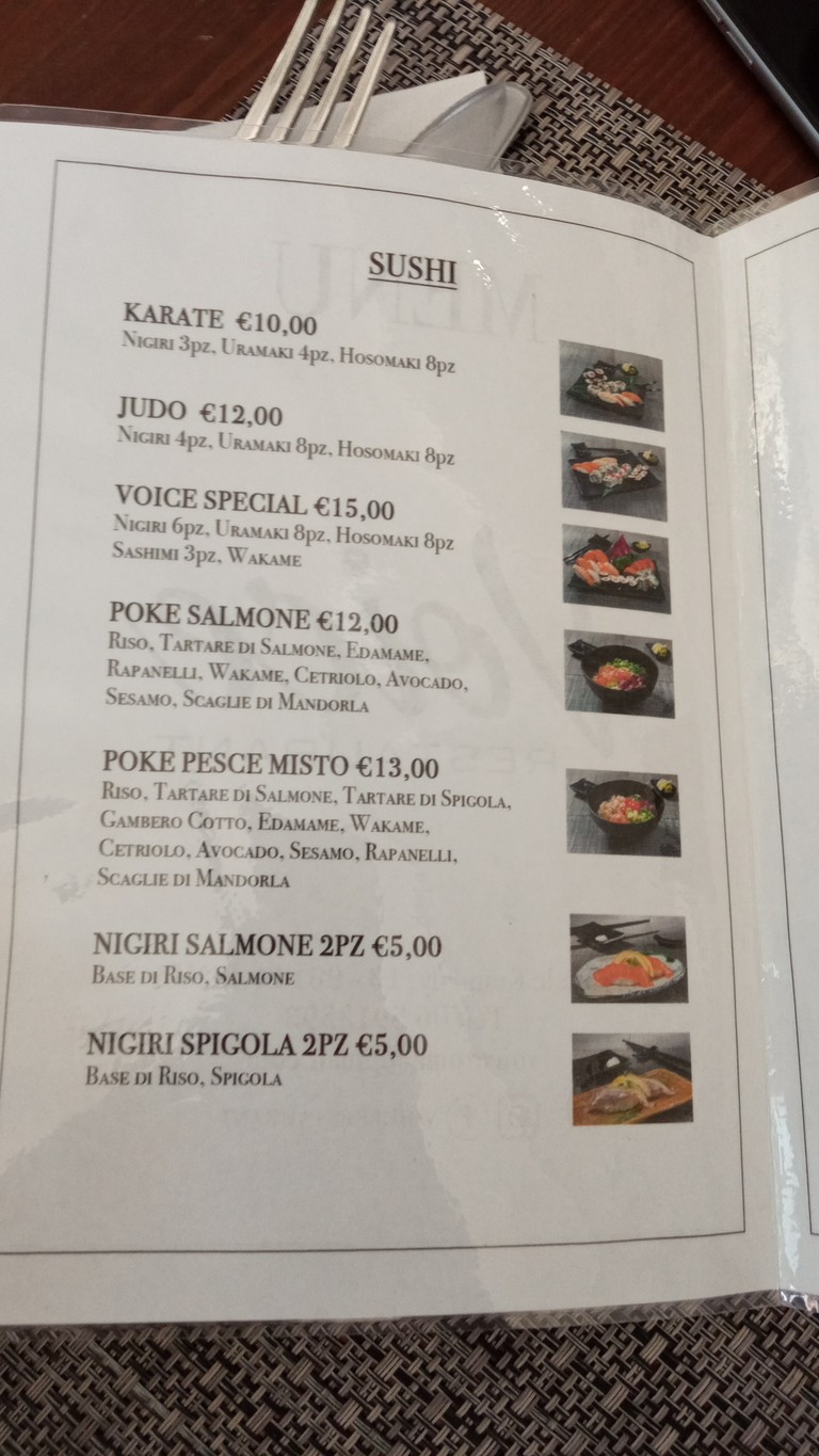 Voice Restaurant menu 4