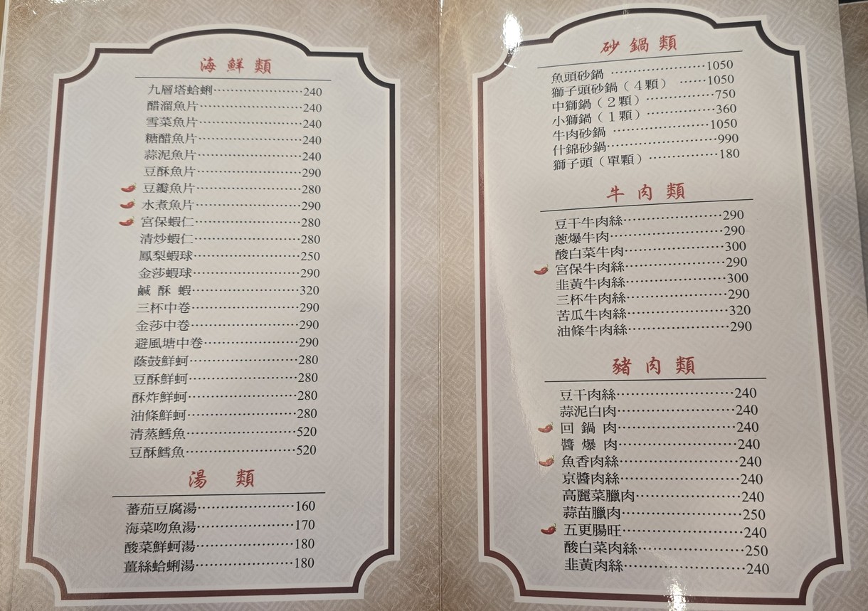 Taipéi Měiwèi Xiǎoguǎn menu 2