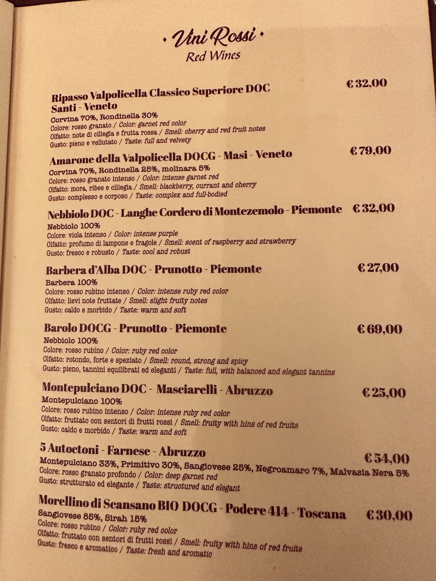 Fiaschetteria Beltramme menu 5