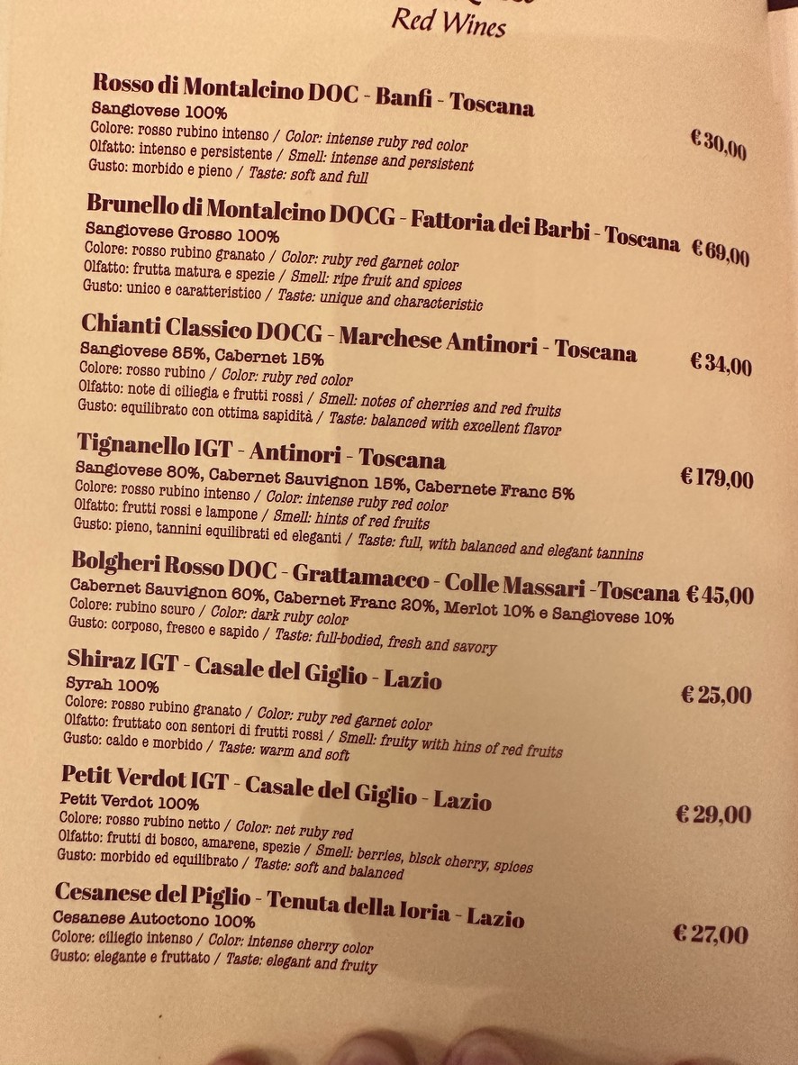 Fiaschetteria Beltramme menu 6
