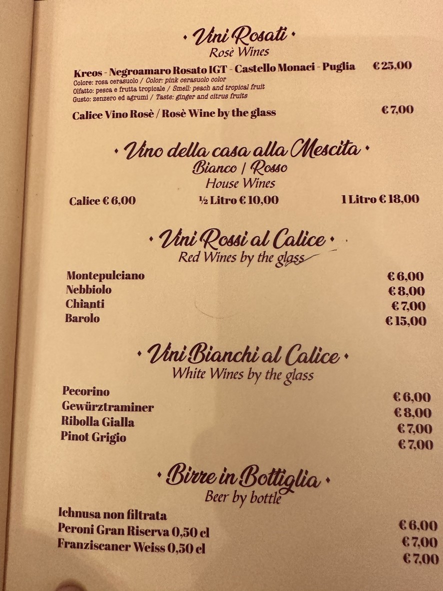 Fiaschetteria Beltramme menu 7