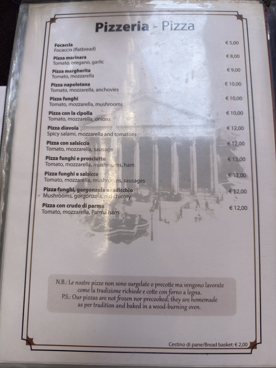 Il Barroccio Roma menu 3