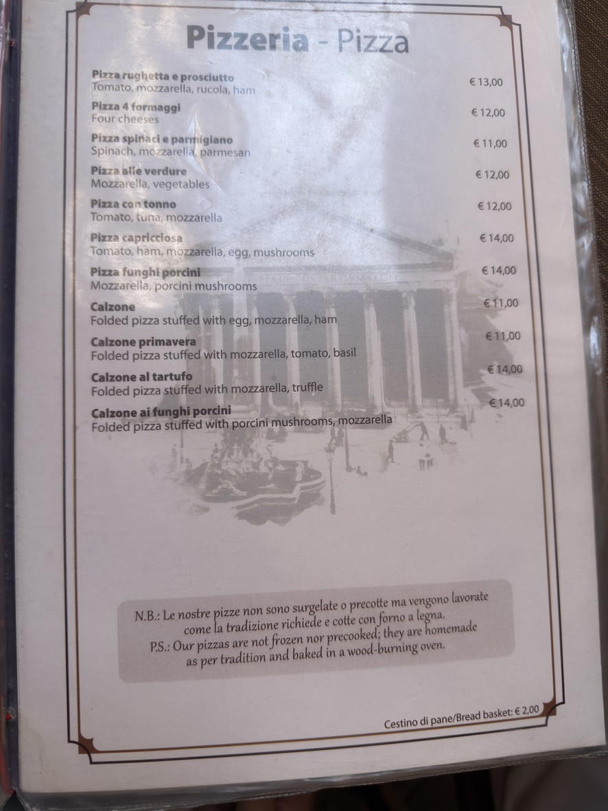 Il Barroccio Roma menu 4