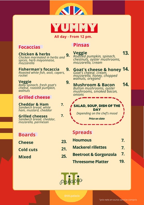 TiTi Palacio menu 1