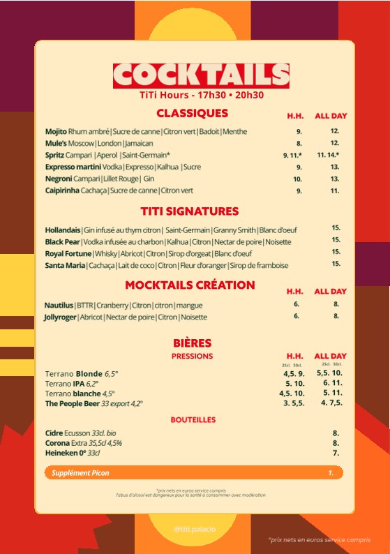TiTi Palacio menu 3