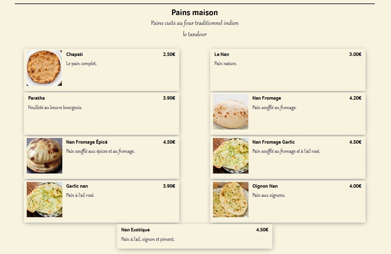 Durbar Restaurant & Bar menu 6