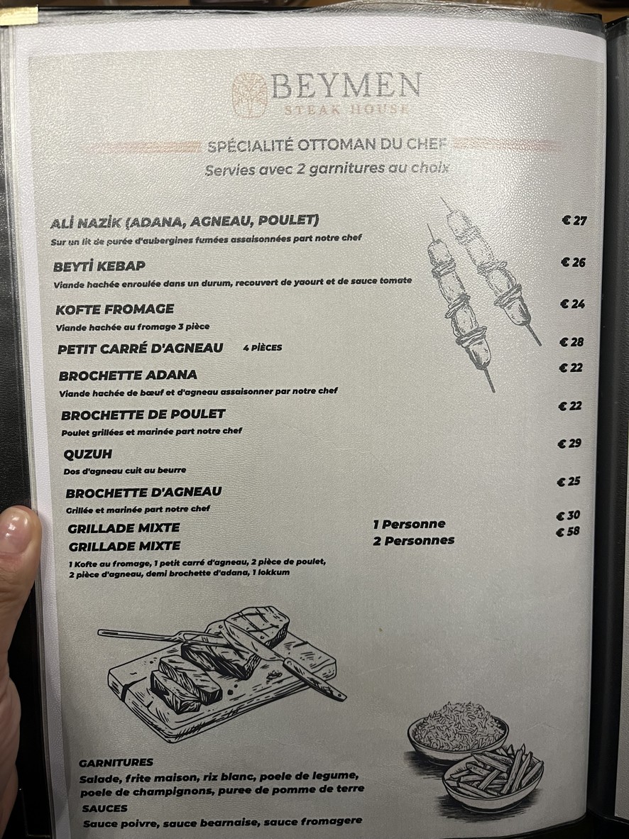Beymen Steakhouse menu 3