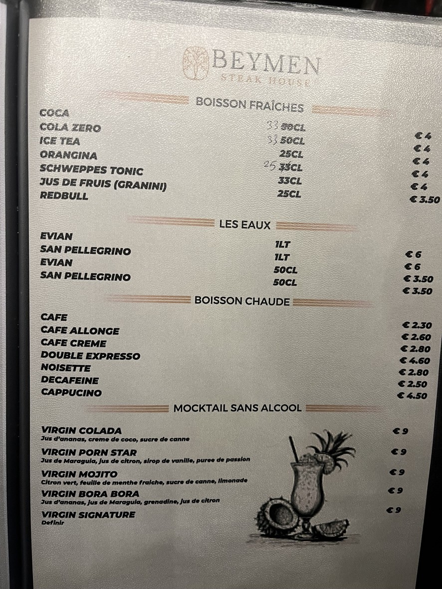 Beymen Steakhouse menu 6