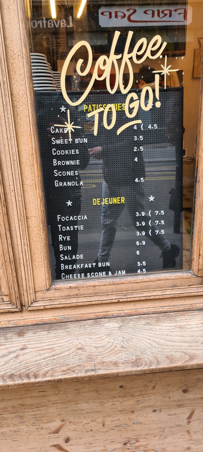 Ten Belles menu 2