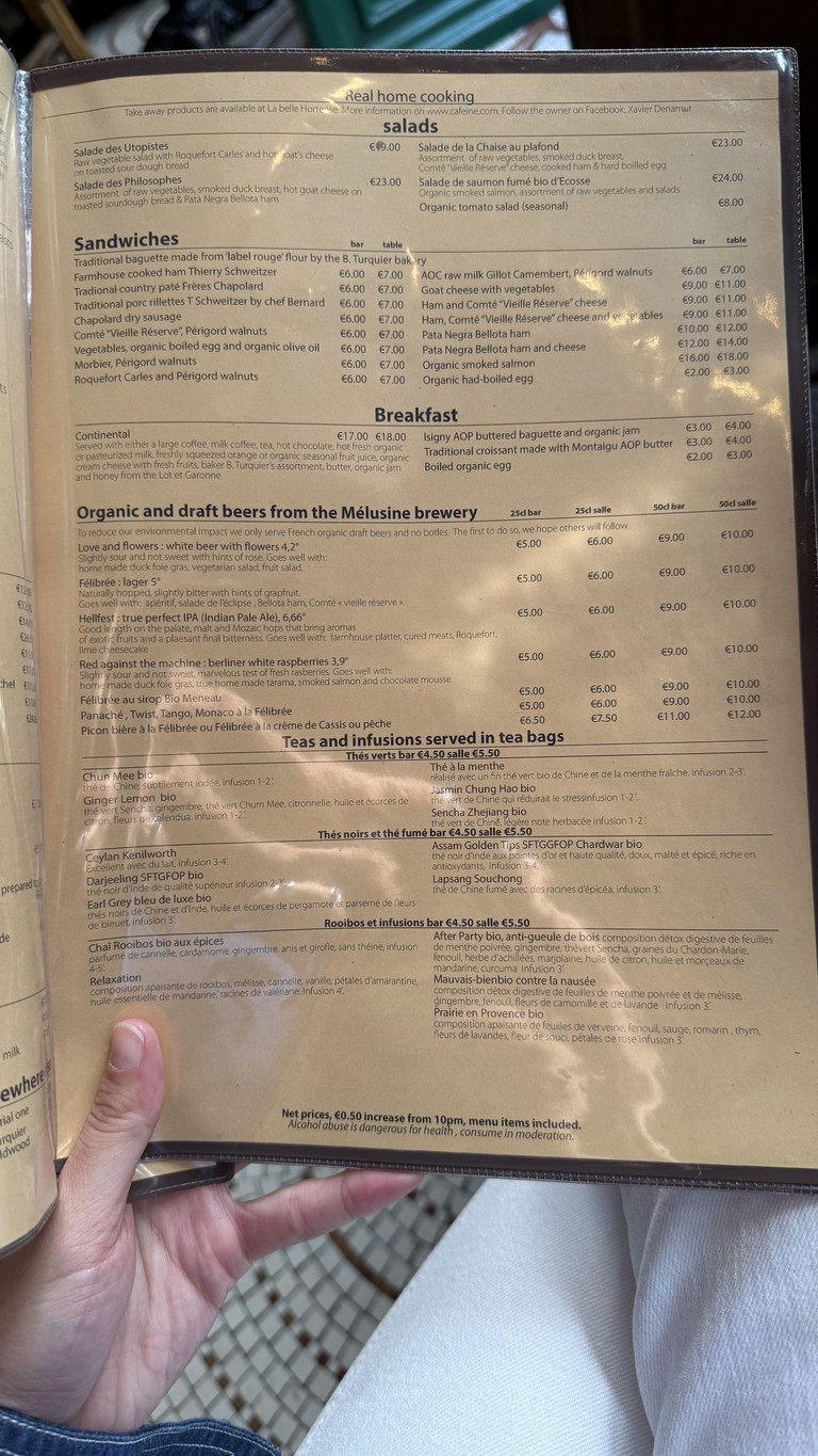 Au Petit Fer à Cheval menu 3
