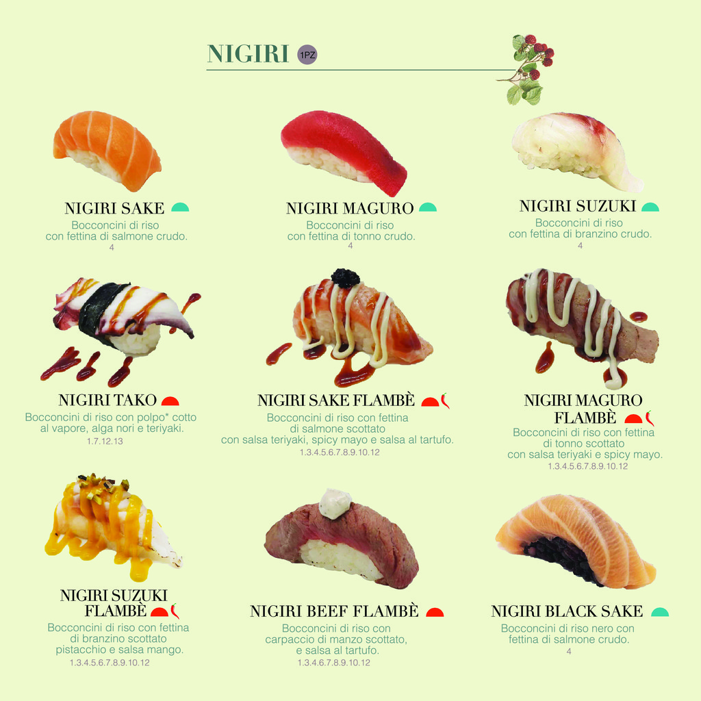 Fucina - Sushi all you can eat menu 1