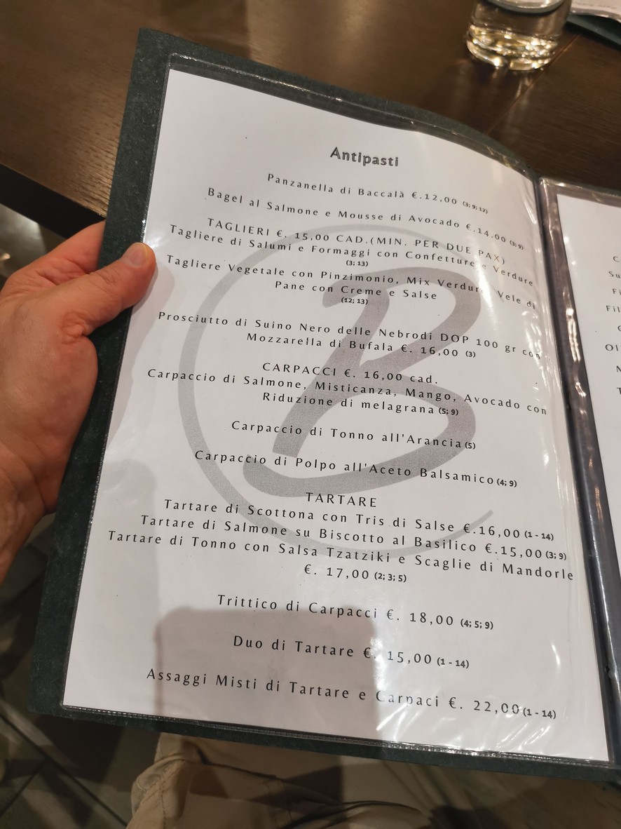 Ristorante Bistrot 139 menu 2