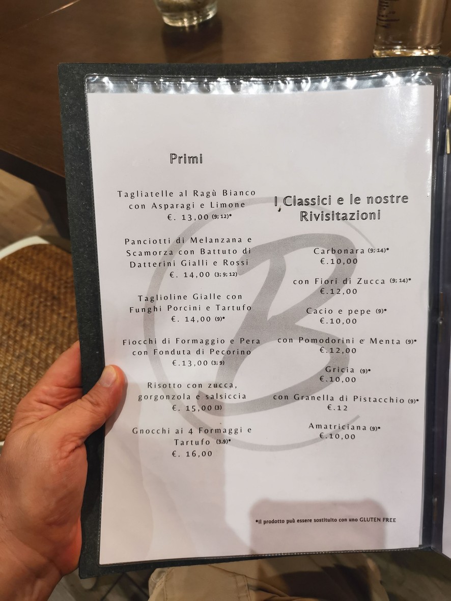 Ristorante Bistrot 139 menu 3