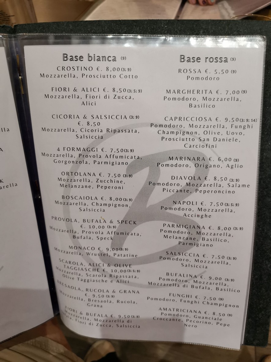 Ristorante Bistrot 139 menu 5