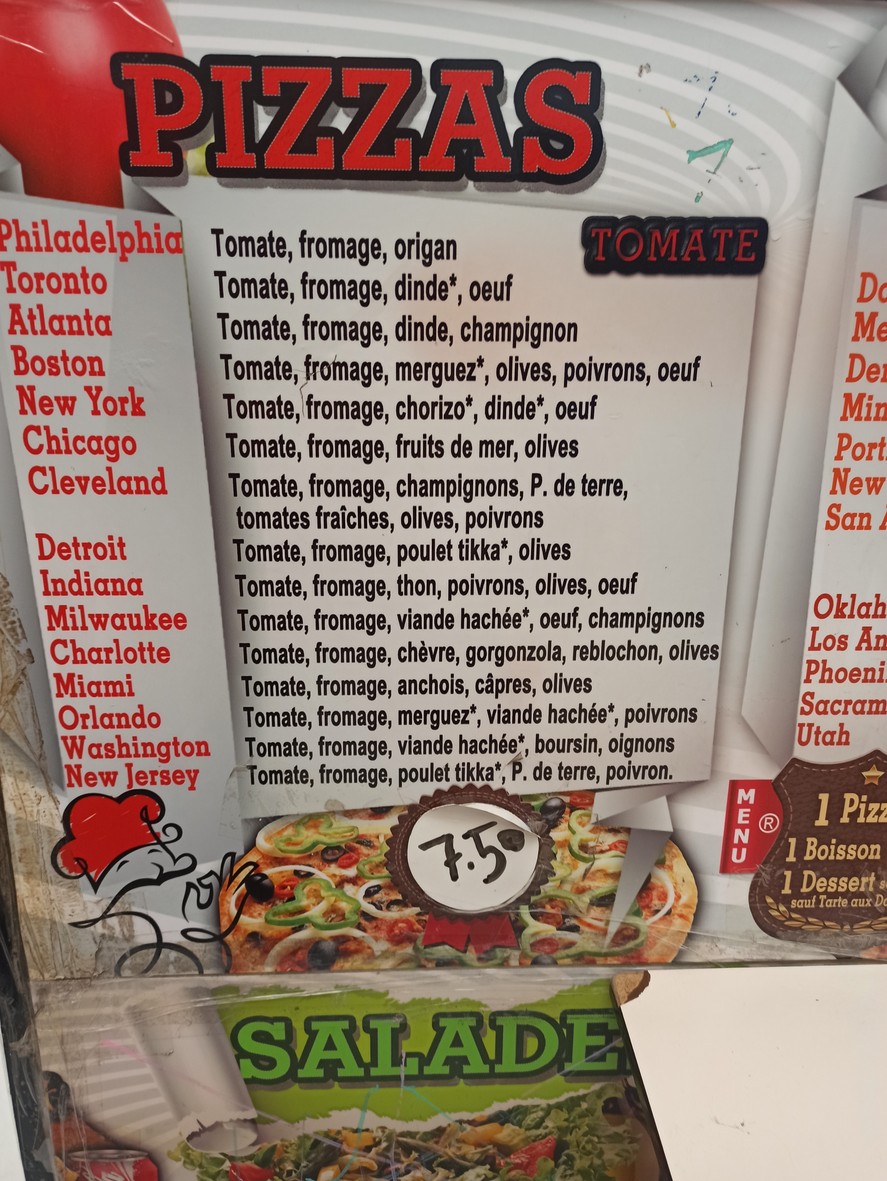 All Star menu 2