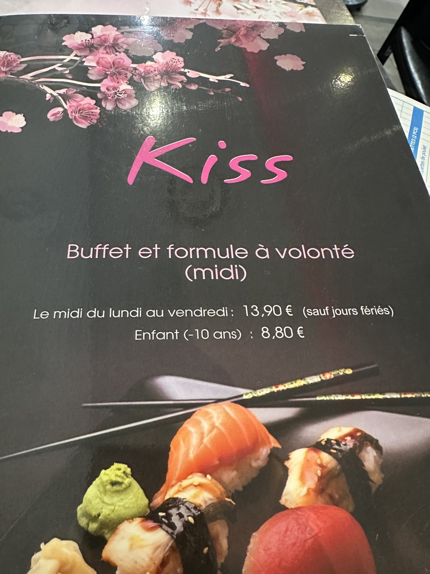 Restaurante KISS menu 1