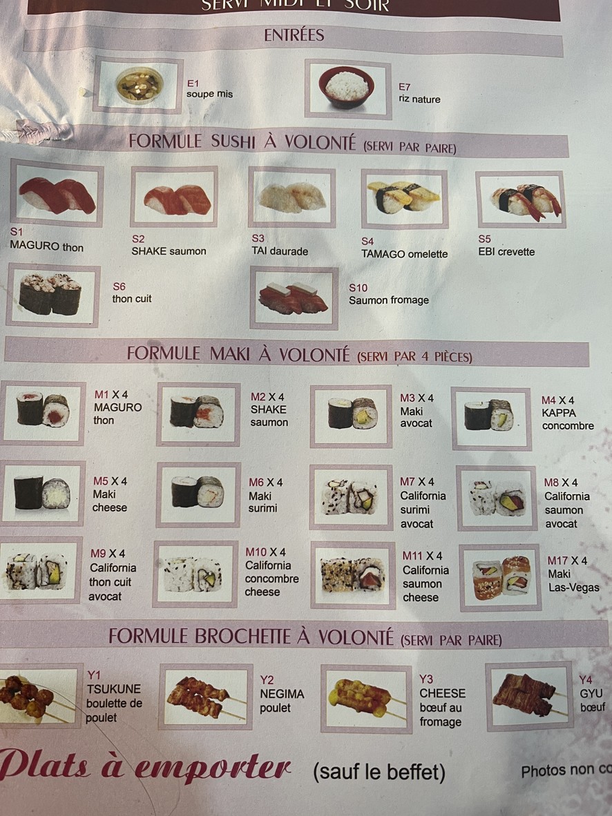 Restaurante KISS menu 3