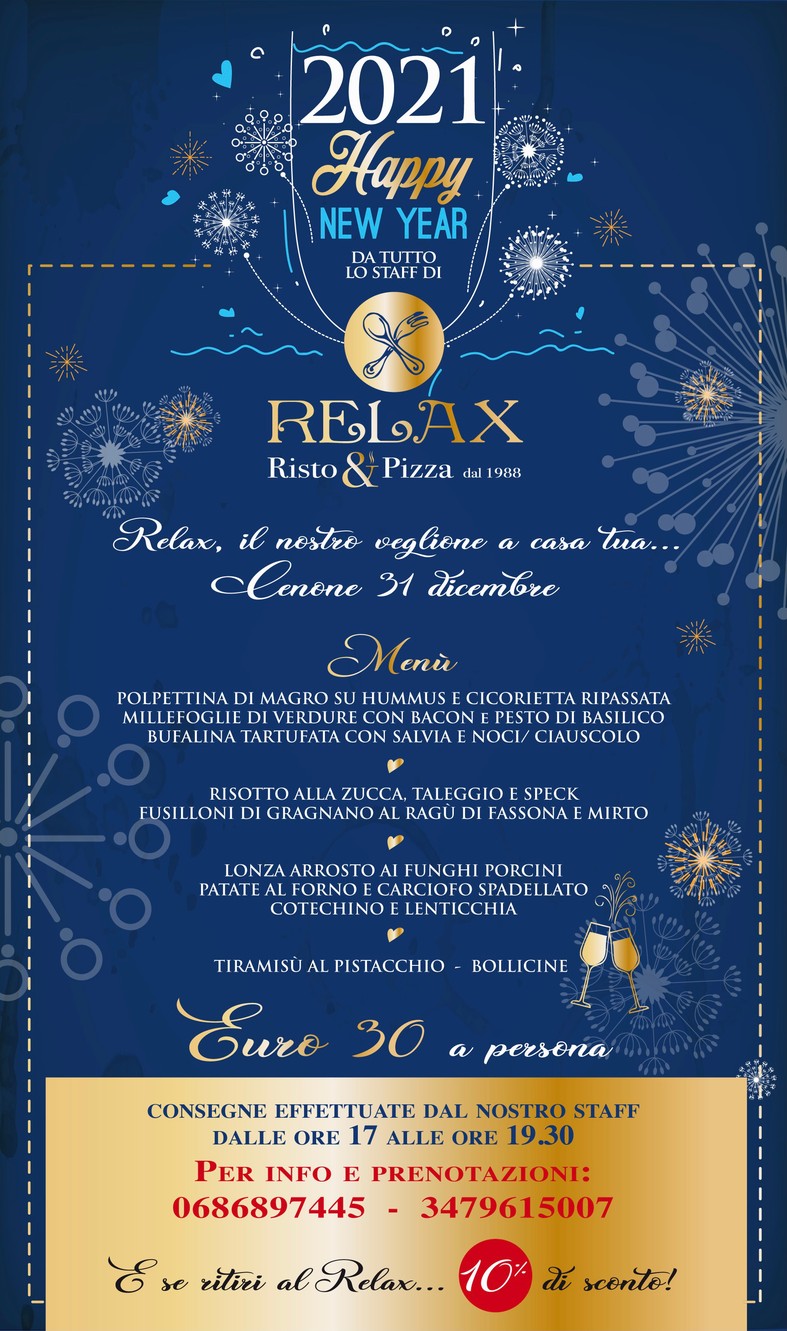 Relax Ristorante Pizzeria menu 1
