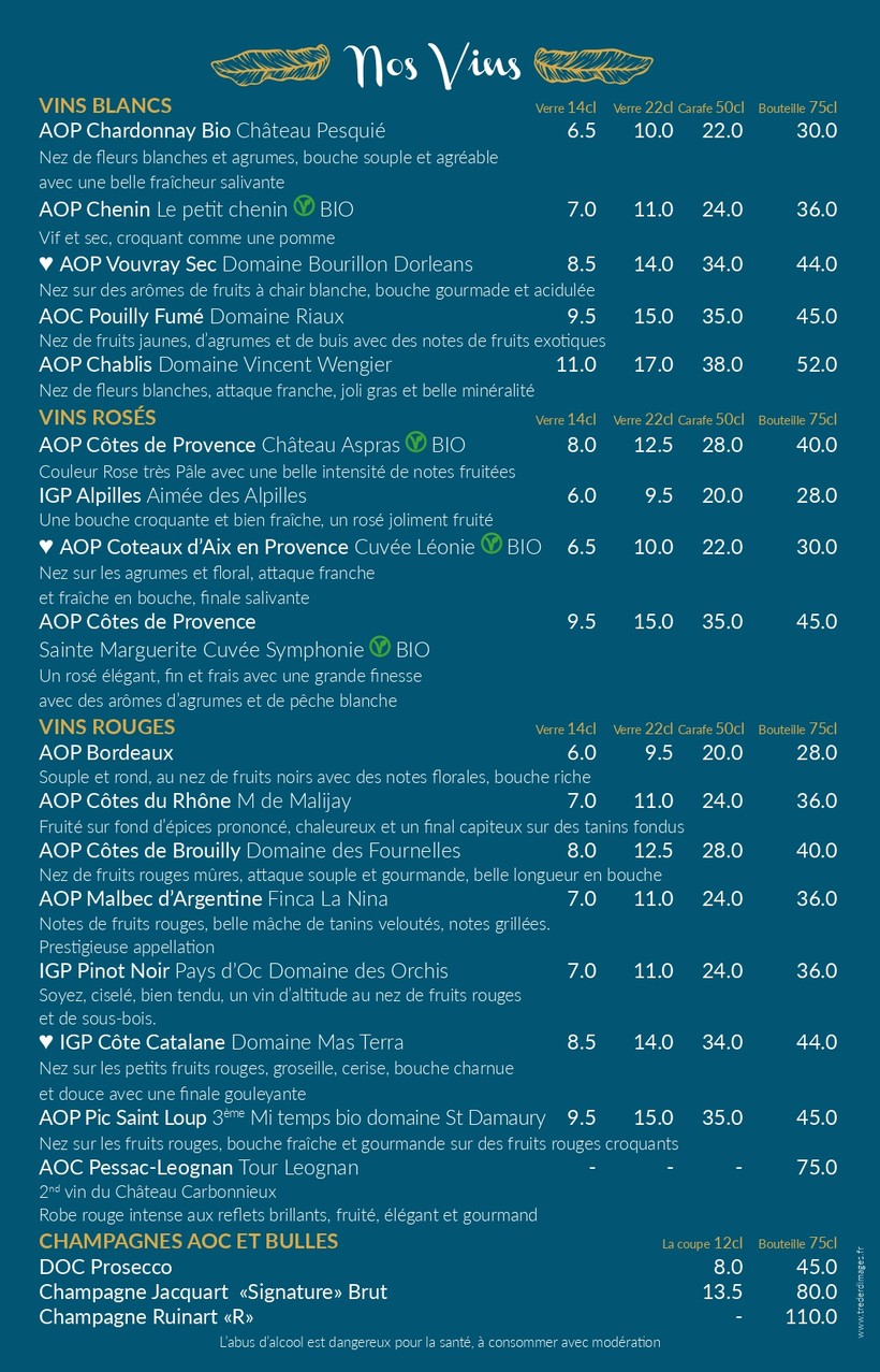 Café Milou Bastille menu 4