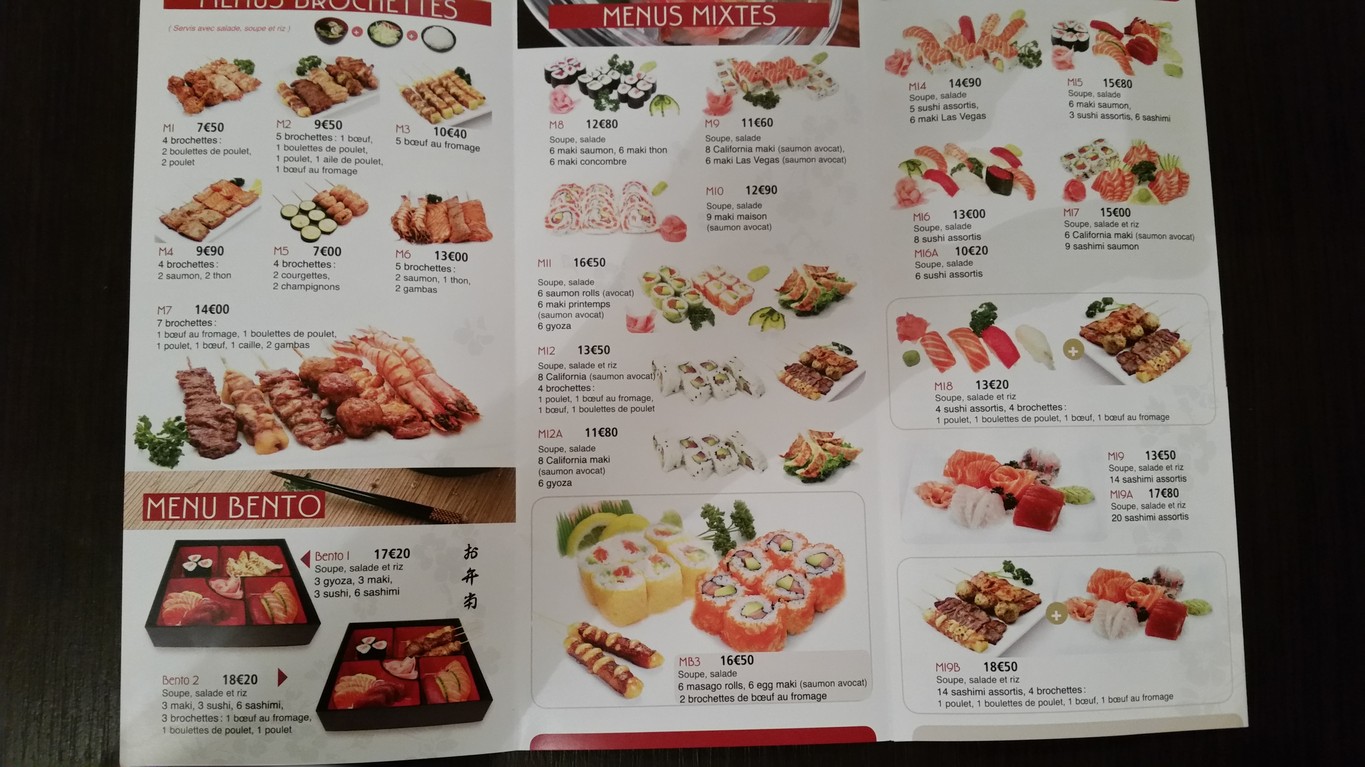 Fujiyama menu 3