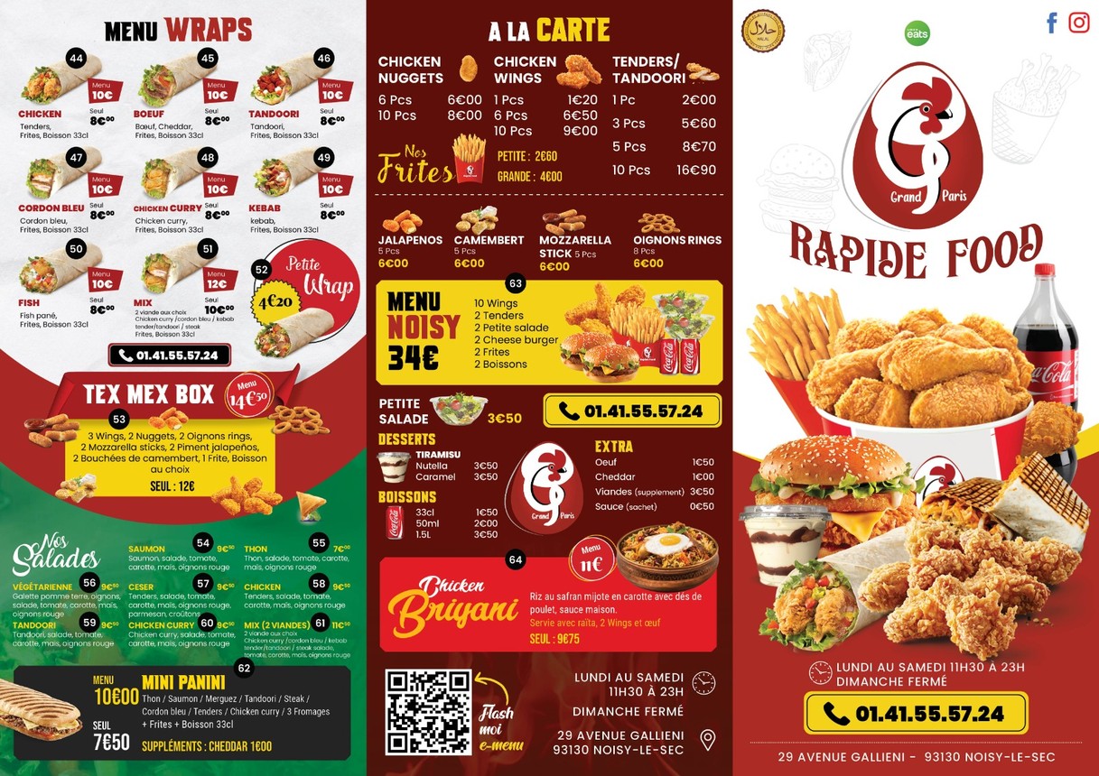 GRAND PARIS RAPIDE FOOD menu 2