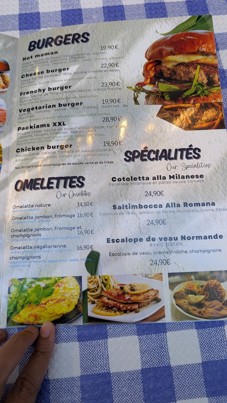 L'Avant Gare - restaurant Gare de l'Est menu 2