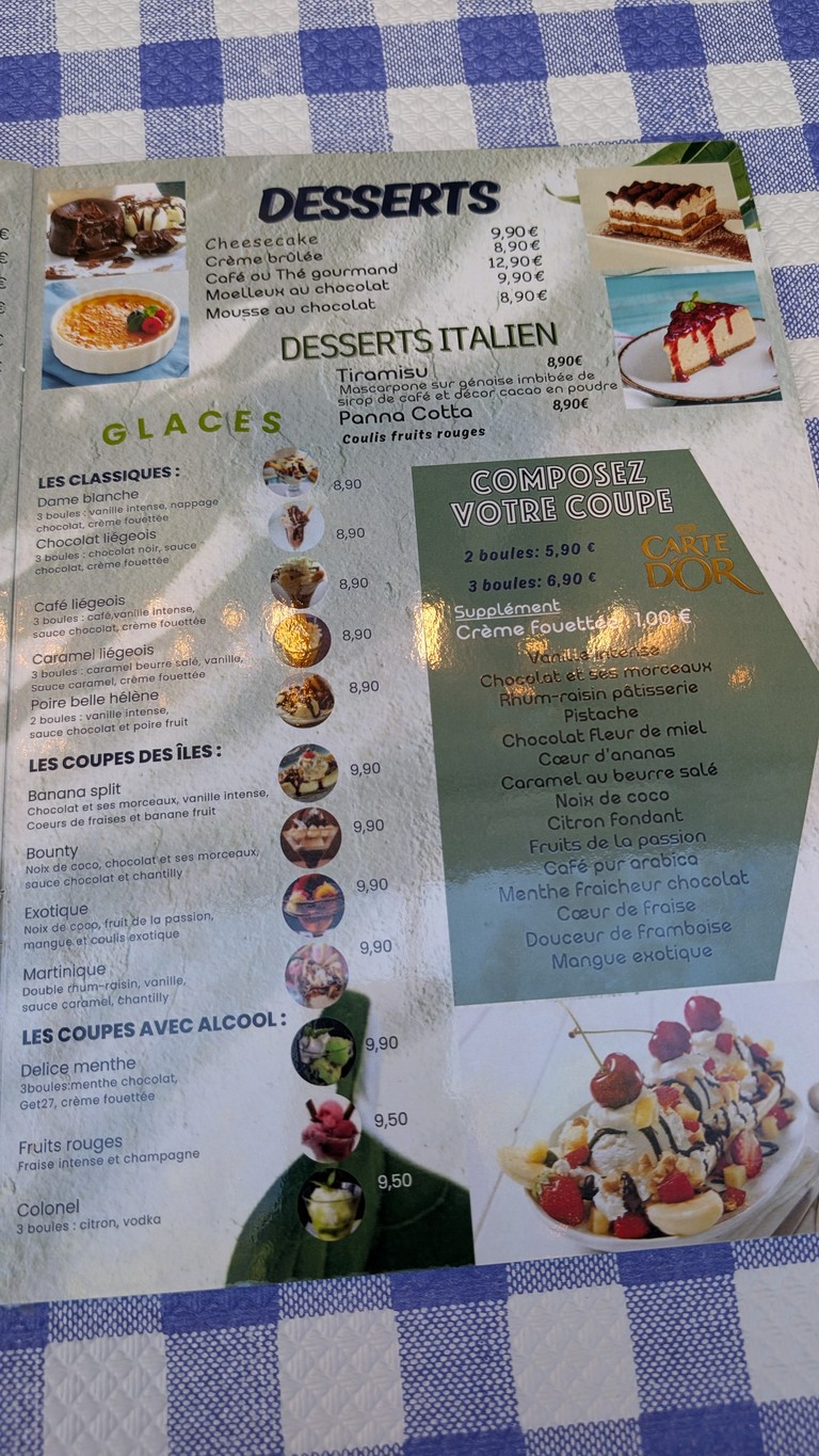 L'Avant Gare - restaurant Gare de l'Est menu 3