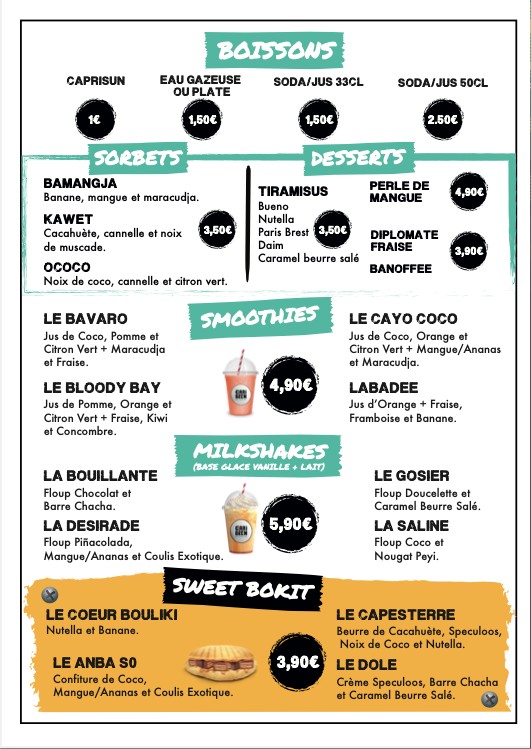 Le Caribéen Saint-Denis - Restaurant menu 4