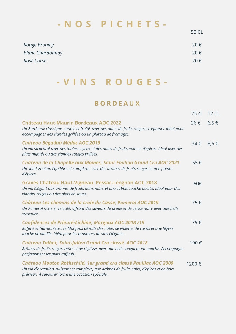 L’ENTRACTE - Restaurant & Réception - Ville d'Avray menu 6