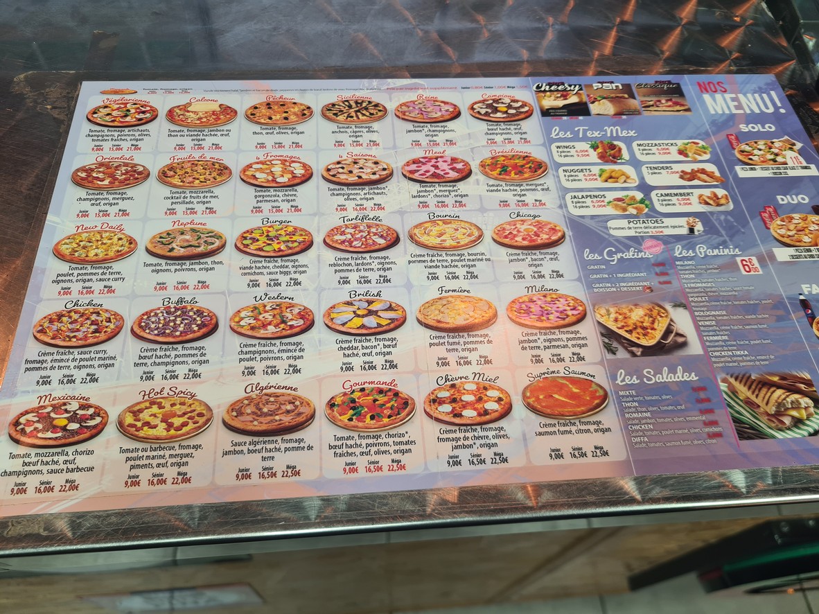 Pizza Diffa menu 1