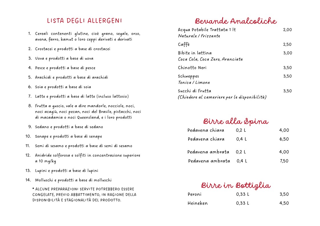 Bacco In Trastevere menu 4