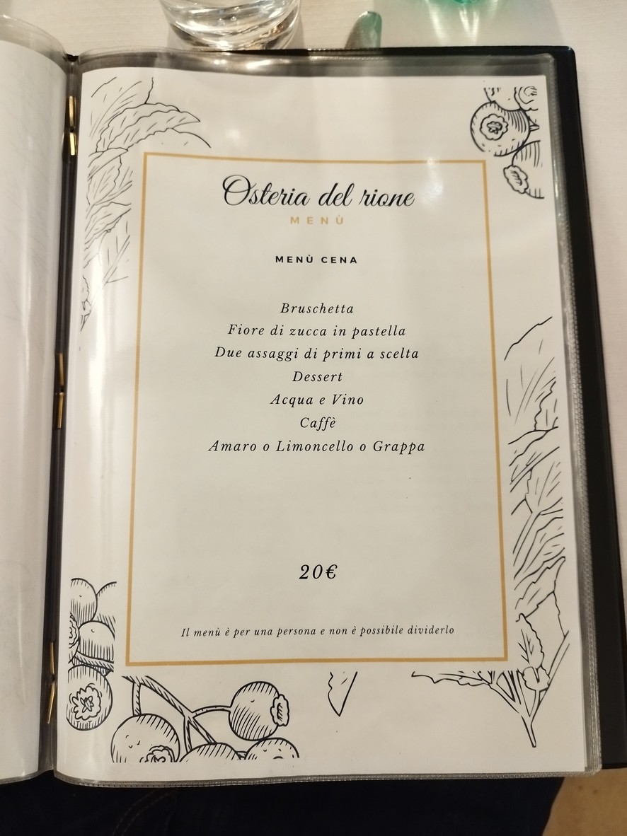 Osteria Del Rione menu 3