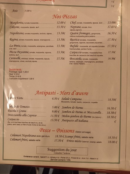 Pizza Caravelle