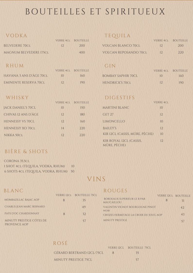 La Casa d'Oro menu 4