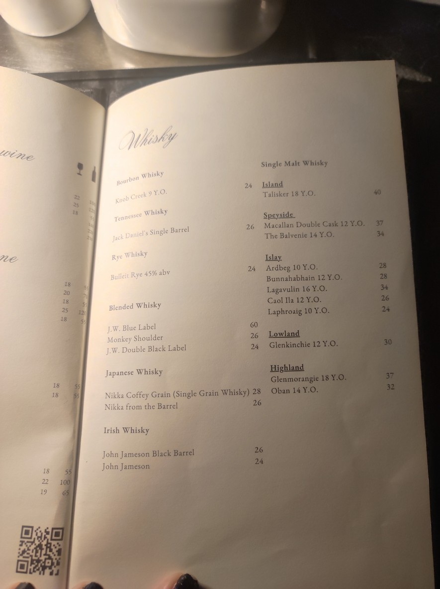 Oro Bistrot menu 7