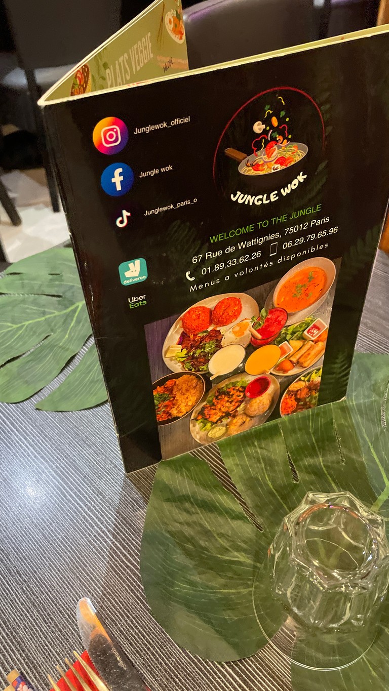 Jungle Wok - Restaurant Thaïlandais Paris 12 menu 1