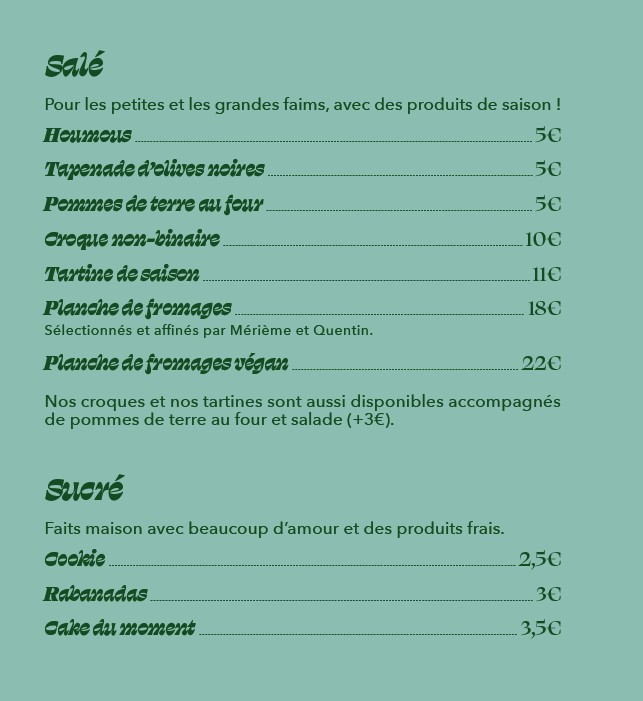 SOR menu 1
