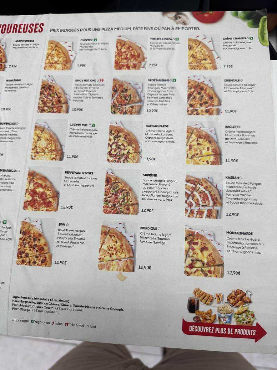 Pizza Hut menu 2