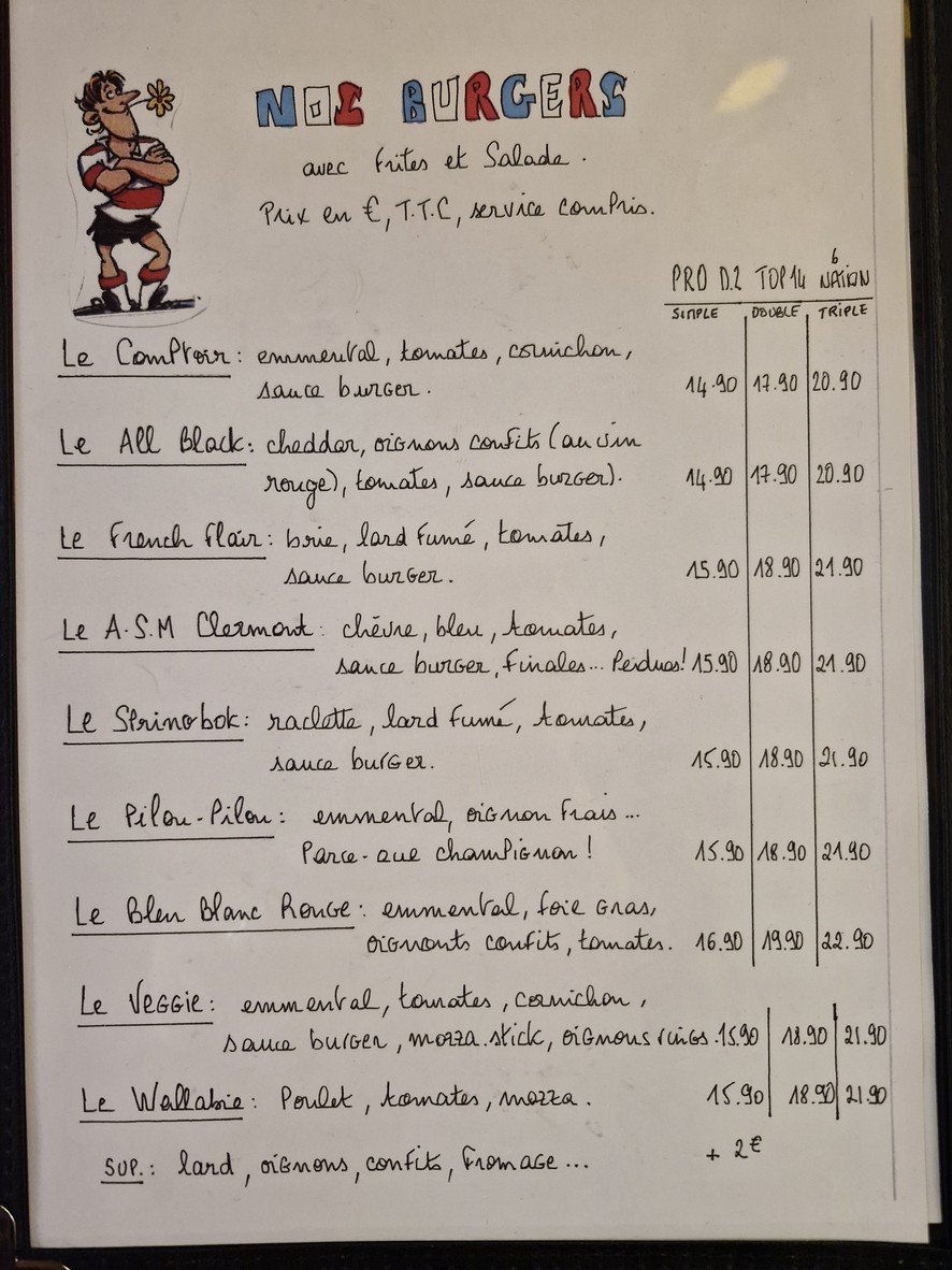 The Counter Rugby Bar menu 2