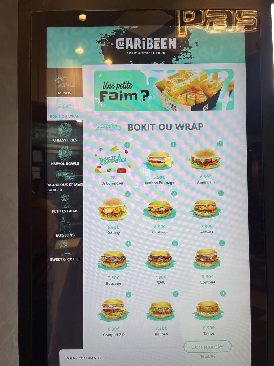 LE CARIBÉEN MONTROUGE menu 1