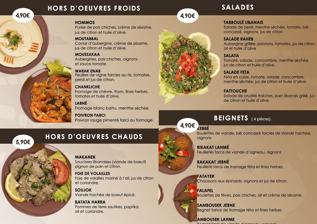 Falafelo menu 3