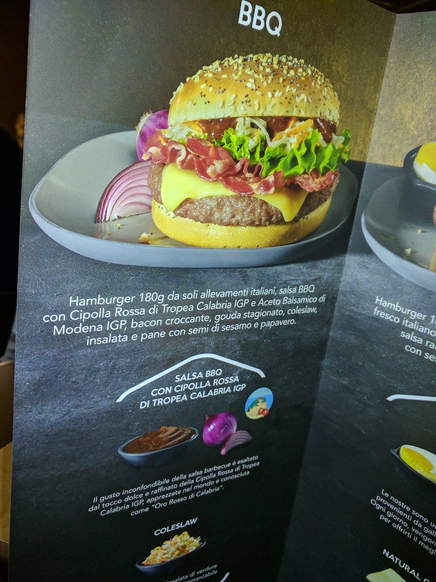 McDonald's Rome menu 2