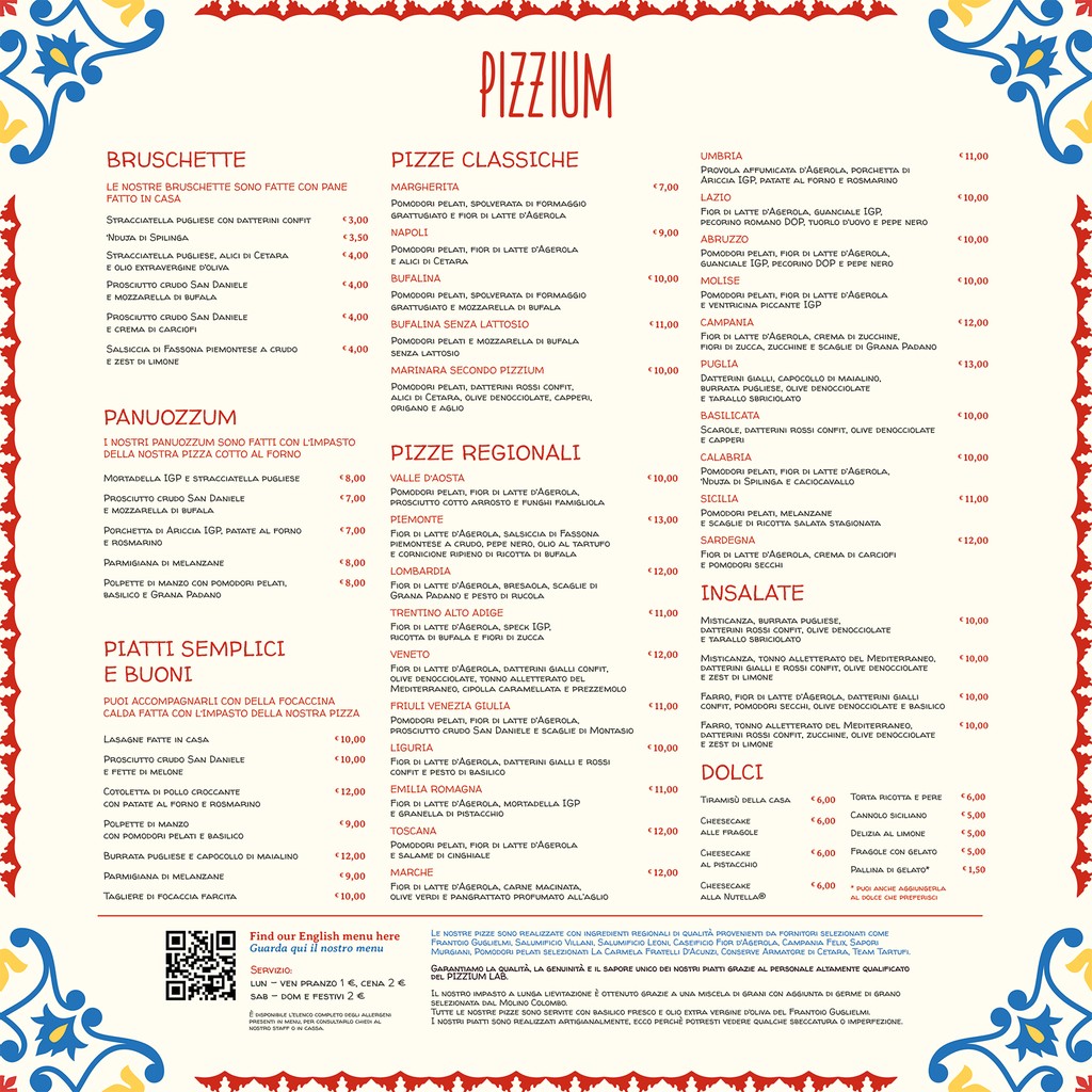 Pizzium - Roma Viale Newton menu 1
